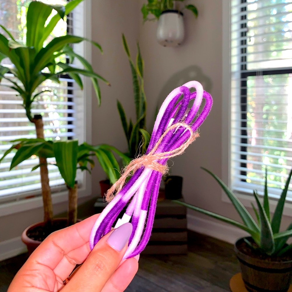 Handmade Purple Apple Charger